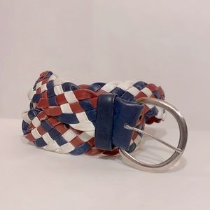 Harness House Vintage Woven Multicolor Braided Belt